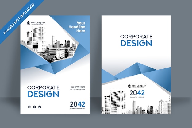 Modèle De Conception De Couverture De Livre D'entreprise Au Format A4.