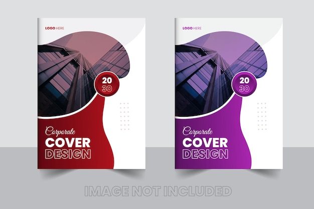 Vecteur modèle de conception de couverture de livre de rapport annuel d'entreprise professionnel moderne minimal de vecteur