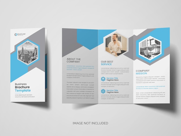 modèle de conception de dépliant de couverture d'affiche de brochure tripla créative