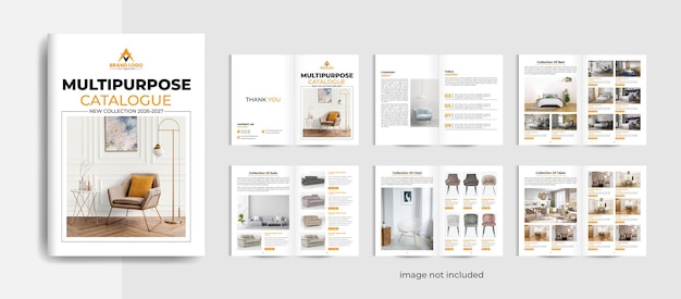 Modèle de conception du catalogue de produits et catalogue de produit de meubles