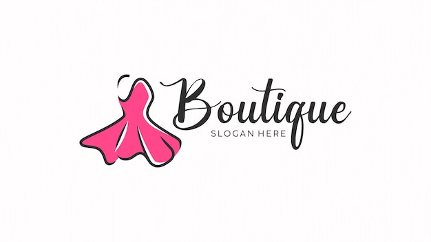 Modèle de conception du logo d'une boutique