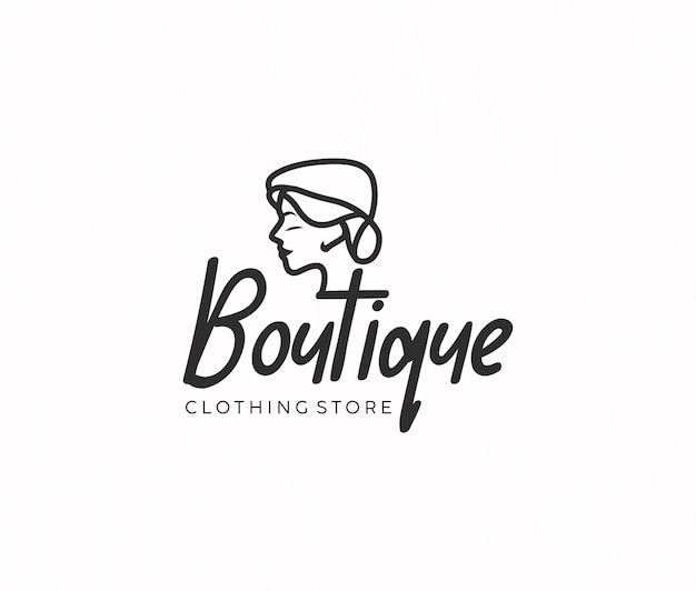 Modèle de conception du logo de la boutique