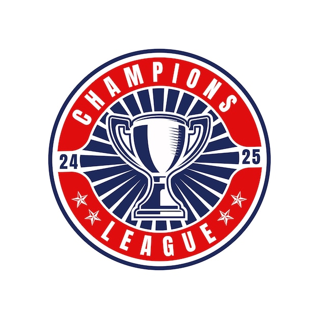 modèle de conception du logo du trophée du champion