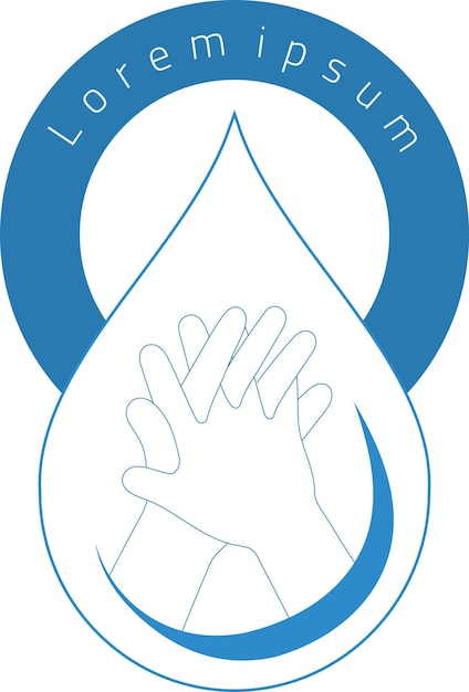 Vecteur modèle de conception du logo de la journée mondiale de l'eau
