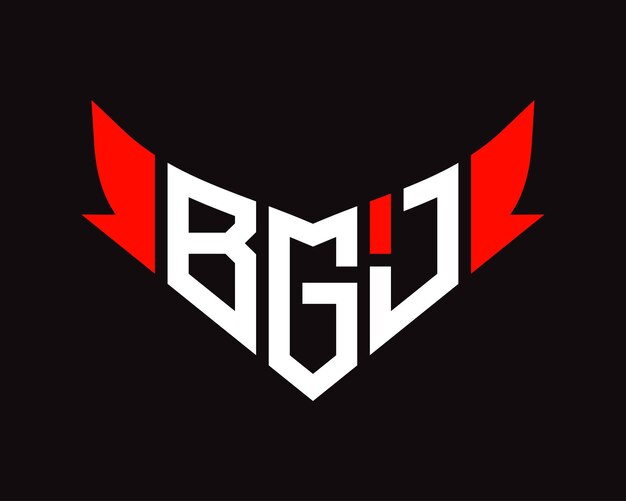 Vecteur modèle de conception du logo de la lettre bgj