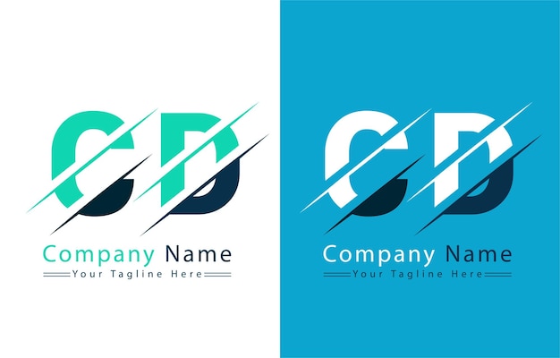 Vecteur le modèle de conception du logo de la lettre cd l'illustration du logo vectoriel