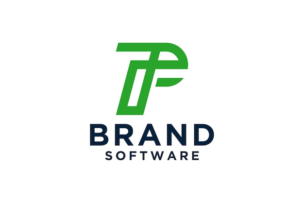 Modèle de conception du logo de la lettre T