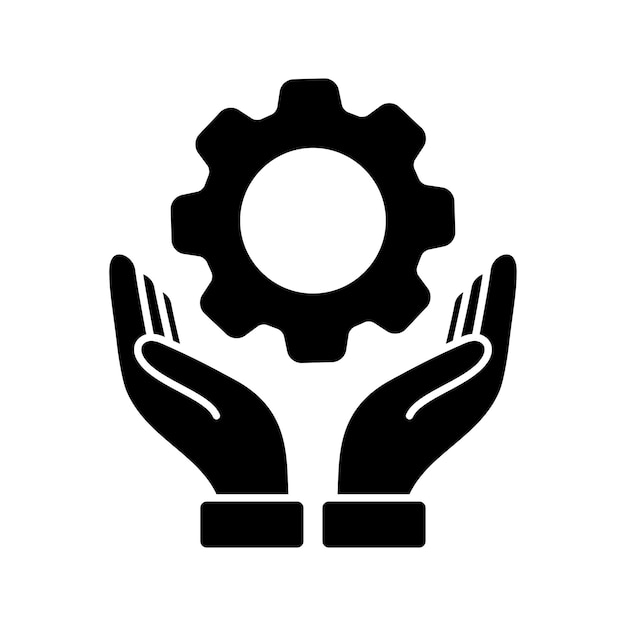 Modèle de conception du vecteur d'icône du service de réparation