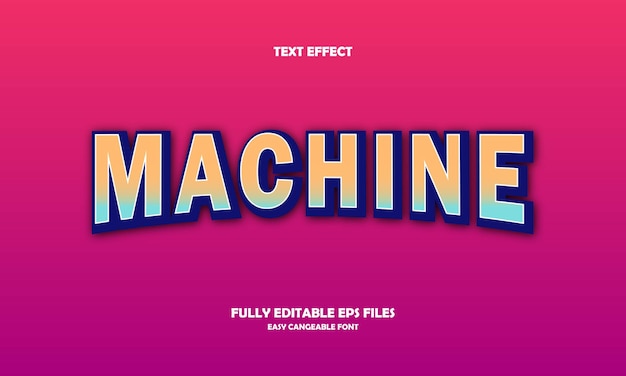 Modèle De Conception D'effet De Texte De Machine