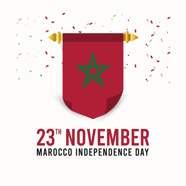 Modèle De Conception De La Fête De L'indépendance Du Maroc