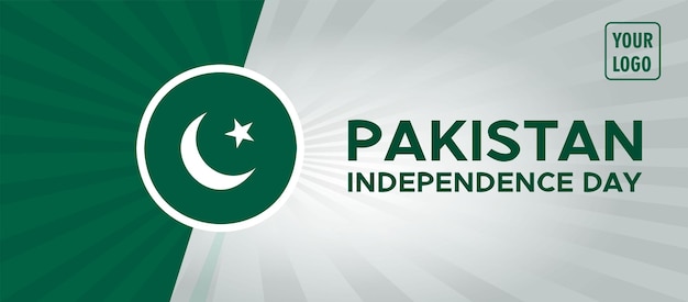 Modèle de conception de la fête de l'indépendance du Pakistan moderne