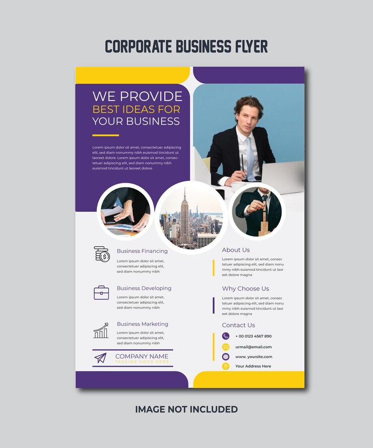 Vecteur modèle de conception de flyer d&#39;affaires