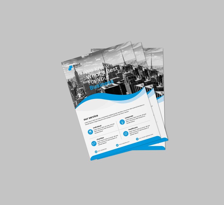 Vecteur modèle de conception de flyer d'agence commerciale vectorielle