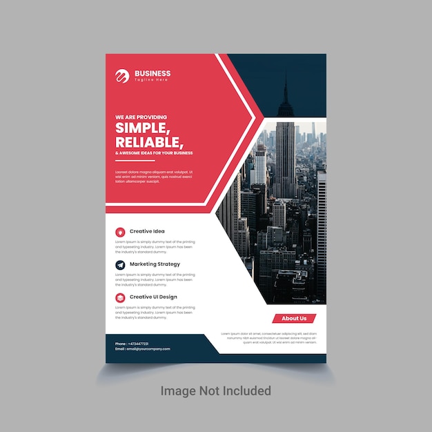 Modèle de conception de flyer d'entreprise moderne