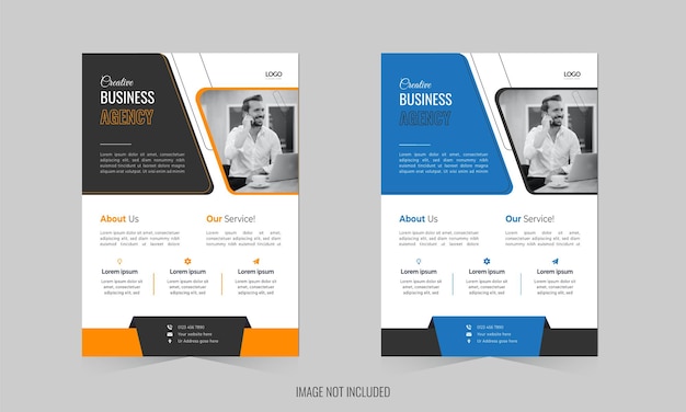 Modèle de conception de flyer d'entreprise de vecteur