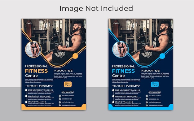 Modèle De Conception De Flyer De Fitness Et De Gym