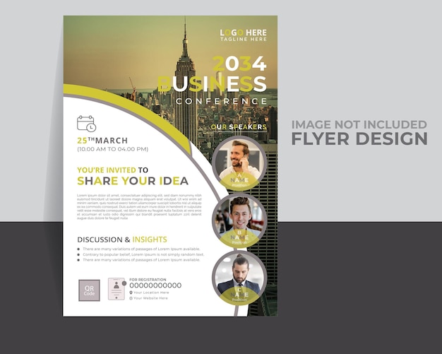 Modèle de conception de flyer Modèle d'illustration vectorielle