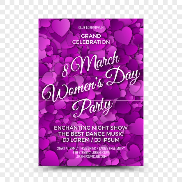 Modèle De Conception De Flyer Pour La Fête Des Femmes