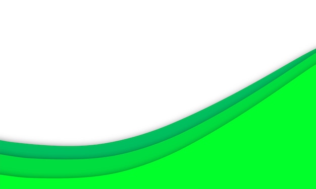 Vecteur modèle de conception de fond abstrait papier découpé vert moderne