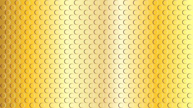Modèle de conception de fond abstrait de texture de point d'or en relief plat Modèle sans couture de balle de golf de rendu réaliste