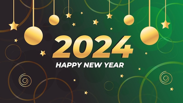 Modèle De Conception De Fond De Bonne Année 2024