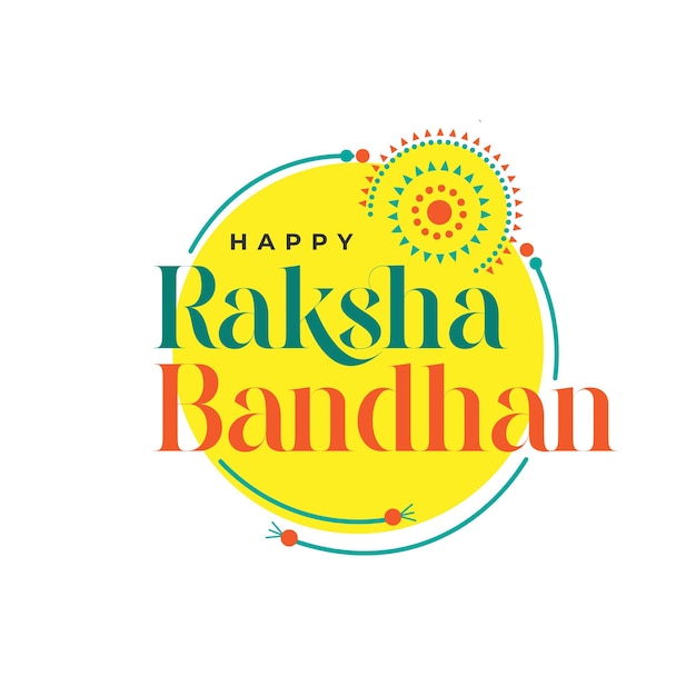 Modèle De Conception De Fond De Voeux Heureux Raksha Bandhan