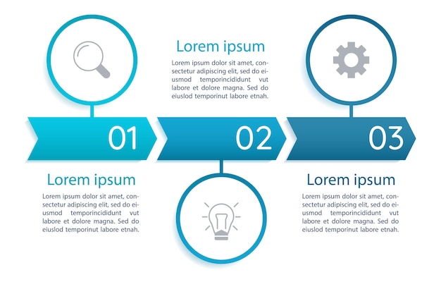 Modèle de conception de graphique infographique d'analyse