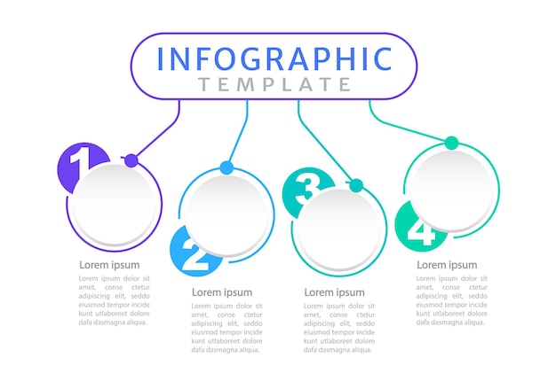 Modèle de conception de graphique infographique de recommandations de soins de santé