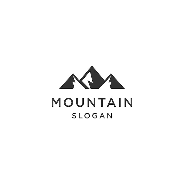 Modèle De Conception D'icône De Logo De Montagne