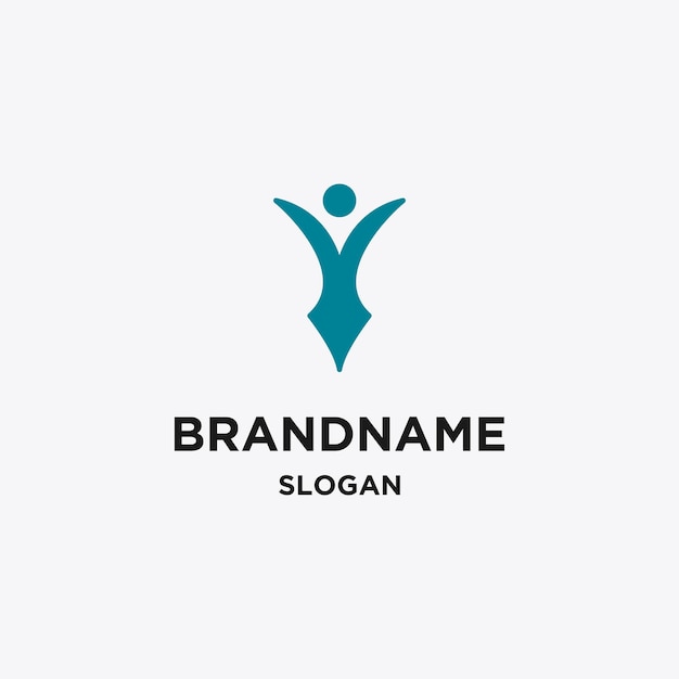 Modèle de conception d'icône de logo de personnes illustration vectorielle