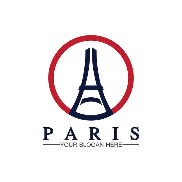 Modèle De Conception D'illustrateur D'icône De Vecteur De Logo De Tour De Paris Et D'eiffel