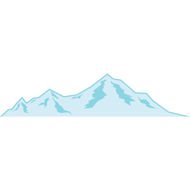 Modèle De Conception D'illustration Vectorielle D'élément De Montagne