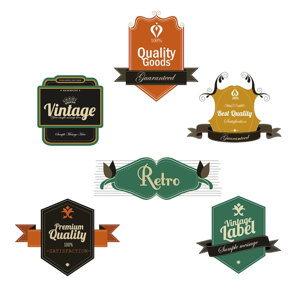 modèle de conception d'illustration vectorielle d'étiquette de vente vintage