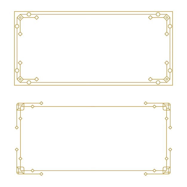 Modèle De Conception D'illustration Vectorielle Frontière