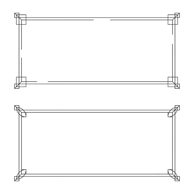 Modèle De Conception D'illustration Vectorielle Frontière