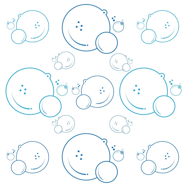 Modèle De Conception D'illustration Vectorielle D'icône De Bulle