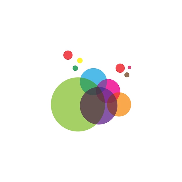 Modèle de conception d'illustration vectorielle d'icône de bulle