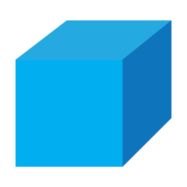modèle de conception d'illustration vectorielle de l'icône du cube