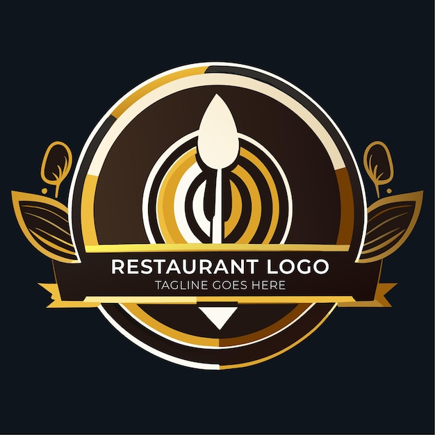 Modèle De Conception D'illustration Vectorielle De Logo De Badge De Restaurant