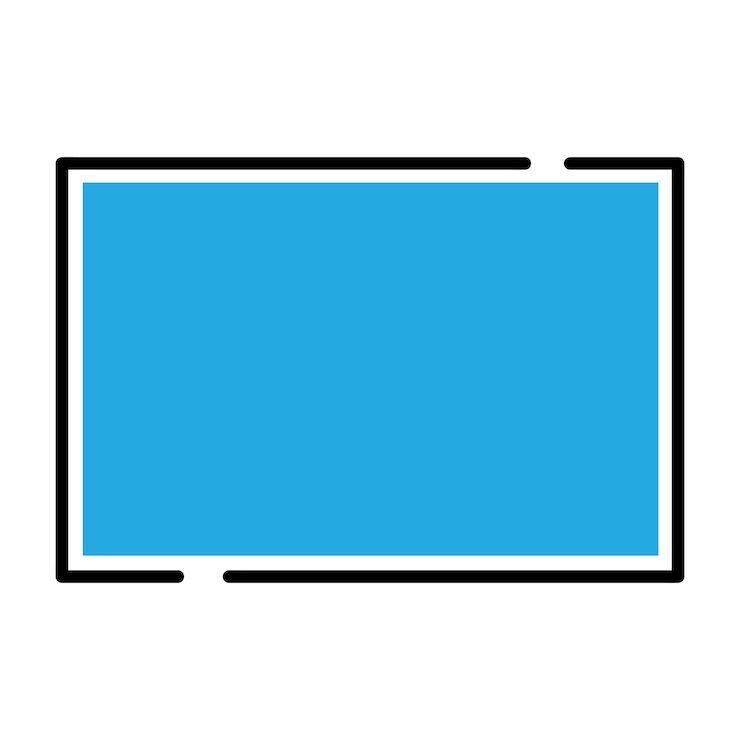 Vecteur modèle de conception d'illustration vectorielle rectangulaire de l'icône