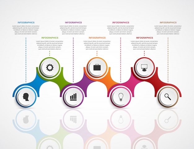 Modèle De Conception Infographie Abstraite.