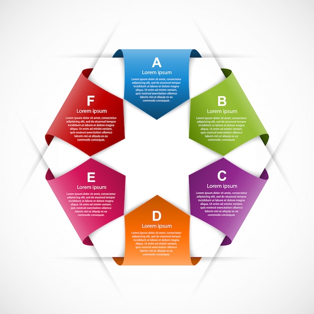 Modèle De Conception Infographie Abstraite.