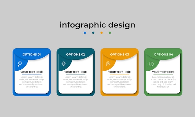 Modèle De Conception D'infographie De La Chronologie Des étapes