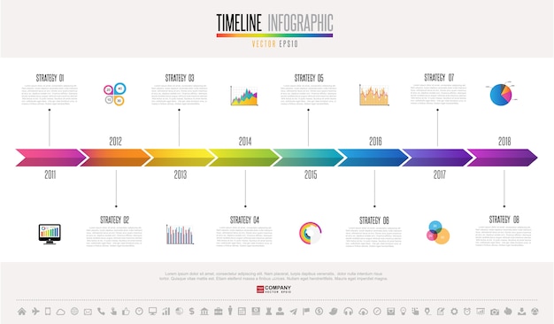 Modèle De Conception Infographie Chronologie