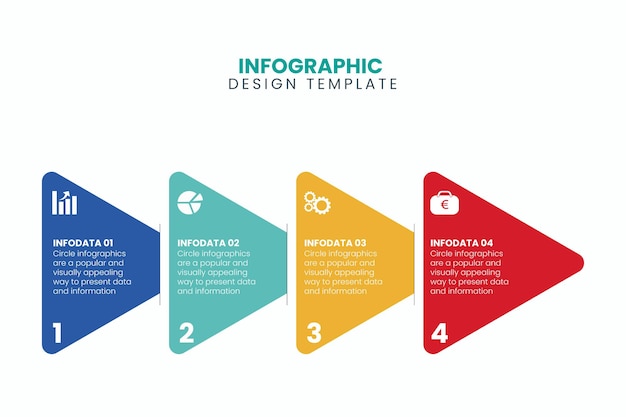 Modèle de conception infographie chronologie