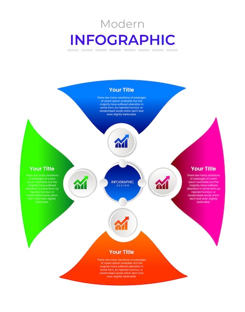 Vecteur modèle de conception d'infographie concept de ligne de temps