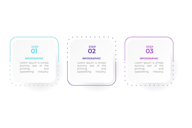 Modèle De Conception D'infographie De Visualisation Avec 4 Options Ou étapes