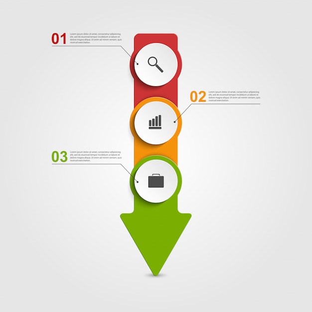 Modèle De Conception Infographique Abstraite.