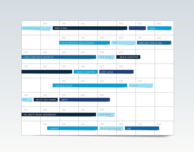 Modèle De Conception Infographique Du Planificateur D'onglets De Calendrier De Table