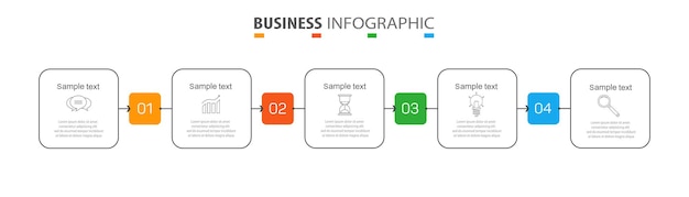 Modèle De Conception Infographique D'entreprise Avec 4 Options Ou étapes